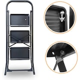 thumbnail of Rijoka Keukentrap Inklapbaar 3 Treden – Huishoudtrap – 150kg Draagkracht – Anti-slip treden – Zwart