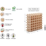 thumbnail of Astigarraga casier à bouteilles en pin massif brut 36 bouteilles