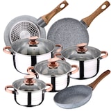 thumbnail of San Ignacio - Batería de cocina 16/18/20/24cm Nona en Acero Inox apta para inducción con Juego de Sartenes 22/24/26cm Daimiel