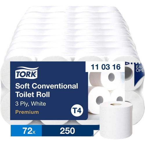 Tork Premium Toilettenpapier T4 3-lagig 110316 72 Rollen à 250 Blatt