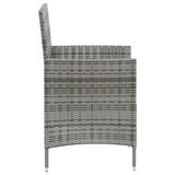thumbnail of Helloshop26 - Conjunto de comedor de jardín de 3 piezas y cojines en resina tejida gris 02_0014761