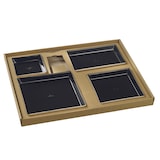 thumbnail of SOLIA Kit plateau-repas Ecokraft vaisselle Quartz noire laminée + couvercle  - KC10493 - par 30 pièces