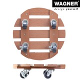 thumbnail of WAGNER Pflanzenroller WPC Ø 29 x 7,5 cm, für außen&innen, anthrazit wetterfest, Feststeller, Tragkraft 100 kg - 20053501