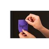 thumbnail of ALLboards Tableau en liège noir 100×40 cm Cadre en bois laqué NOIR