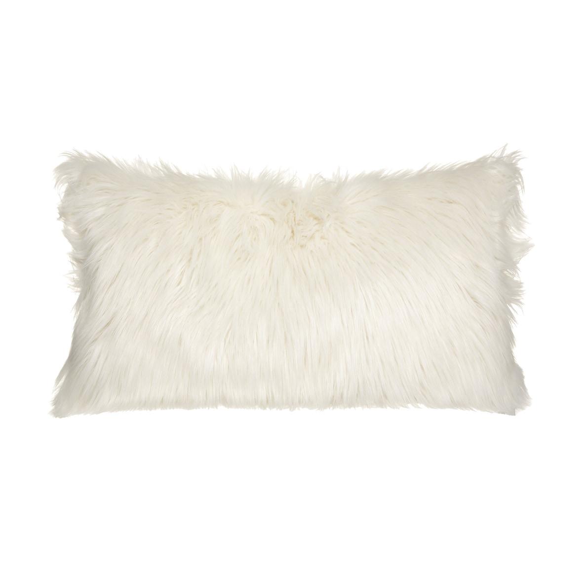 Coussin déhoussable Fourrure Ivoire 35 x 75 cm