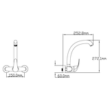 thumbnail of Grifo monomando de cocina de pared Forma