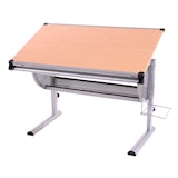 thumbnail of Schreibtisch Bürotisch Oxford, höhenverstellbar, neigbar ~ natur, Buche