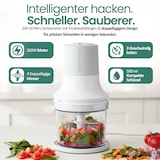 thumbnail of Emerio Zerkleinerer 260 W – 500 ml – 2 Stufen – Kunststoffbehälter – 4 Edelstahlmesser – rutschfeste Füße – Kabelaufbewahrung – MC-122649.2