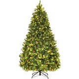 thumbnail of COSTWAY Albero di Natale Artificiale LED 240 cm con Sistema di Pieghevole e Supporto Metallico, Albero di Natale Decorato, Ideale per Casa