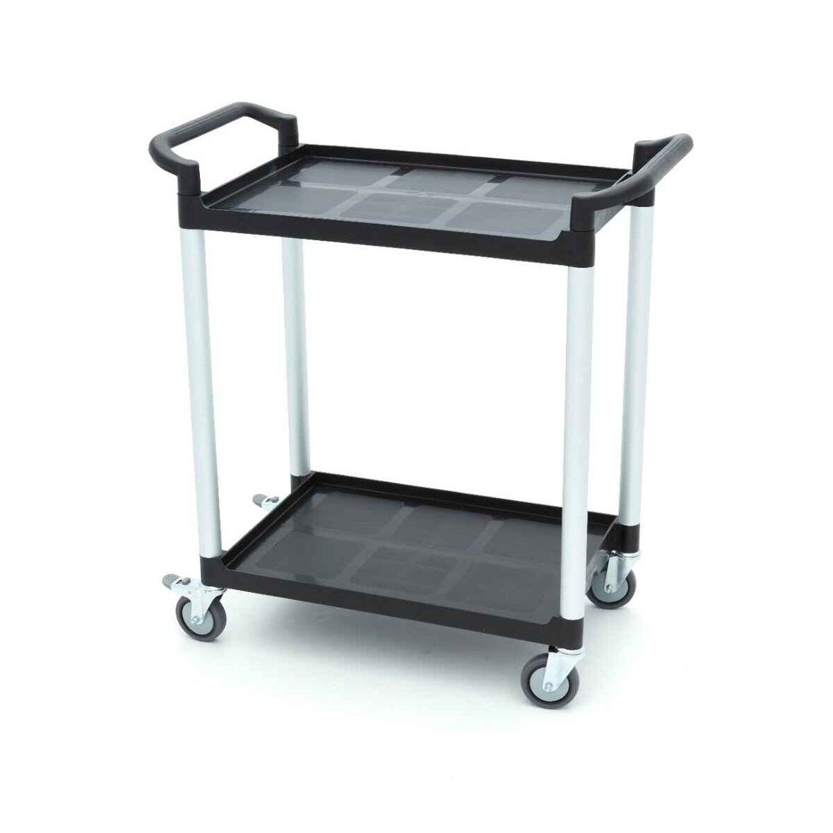 Carrello di servizio - 2 ripiani in plastica - 86,5 x 42,5 cm