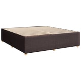 thumbnail of vidaXL Boxspringbett mit Matratze Dunkelbraun 200x200 cm Stoff