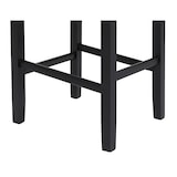 thumbnail of 2er-Set Barhocker Vicenza, Barstuhl Tresenhocker, Holz+LEDER ~ braun, dunkle Beine