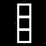 thumbnail of Jung Rahmen 3-fach aws AS 583 BF WW AS583BFWW