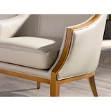thumbnail of Angel Cerdá Fauteuil en cuir sable 5127C 74 x 81 x 84