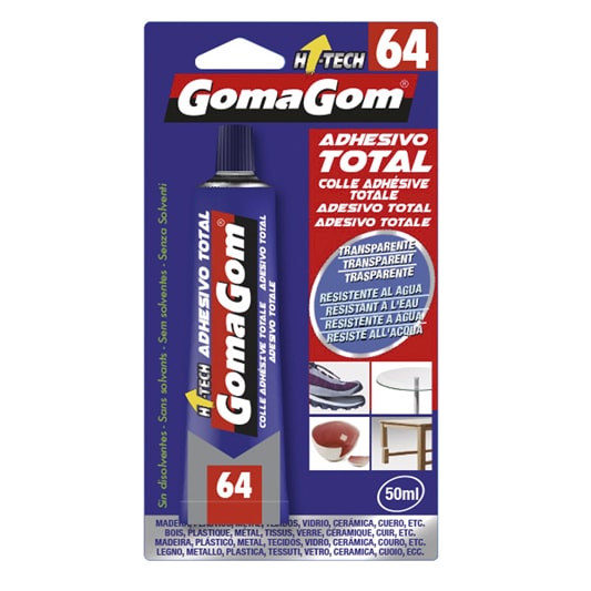 Cola 17001 - Gomagom Nº64 Blister Cola Adesivo Total 50mL - 12 unidades