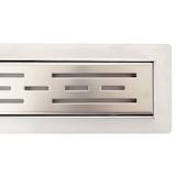 thumbnail of Canal de duche HWC-D94a, canal de drenagem do pavimento, ralo de duche, sifão em aço inoxidável 50-120cm ~ 100cm