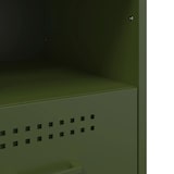 thumbnail of Tables de chevet 2 pcs vert olive 36x39x50,5 cm acier – Modèle Jasmin