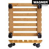 thumbnail of WAGNER Pflanzenroller NATURE 35 x 35 x 8 cm, für Innenbereich, Erle massiv, geölt, Tragkraft 100 kg, EU Ware - 20083501