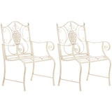 thumbnail of Set van 2 Tuinstoel Punjab met armleuningen antiek/creme
