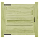 thumbnail of Puerta de valla de madera de pino impregnada 100x100 cm