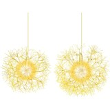 thumbnail of Bolas de luzes de Natal COSTWAY, pacote com 2 bolas LED para pendurar, diâmetro 44/54 cm, bola decorativa LED, bola luminosa