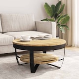 thumbnail of Table basse Bois massif de manguier brut 65x32 cm Modèle Atlas Office Stella