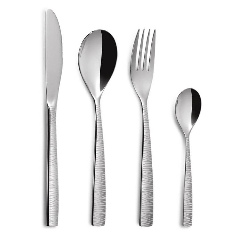 COMAS-Bestecksatz BCN MARTELÉ 24 Stück, Stahl 18% 3 mm.