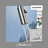 thumbnail of Paul | Premium Silber gebürstet ausziehbare Niederdruck Armatur |Edelstahl Wasserhahn Küche | Mischbatterie - 360 Grad drehbar | Boiler 3 Anschlüsse