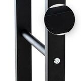 thumbnail of DELUKE® Kaminholzregal innen Metall SATLO mit Rollen Brennholzregal innen Kaminholzständer Kaminholzhalter Feuerholzregal Schwarz, 25x125x150cm