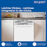 thumbnail of Exquisit START Einbaugeschirrspüler 45 cm, Teilintegriert, 9 Maßgedecke, 9 Liter, Startzeitvorwahl, ECO-Modus, EGSP51009-EB-030E inox