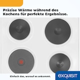 thumbnail of Exquisit EH 10.6-4 Elektro-Standherd |Ober-/Unterhitze | Grill | Backofen-Volumen: 65 l | EEK:  A | Weiß