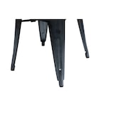 thumbnail of Tabouret en métal, empilable, métal, mat galvanisé, noir