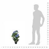 thumbnail of Planta artificial hortensia con macetero 60 cm azul