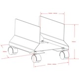 thumbnail of Techly ICA-CS 34 Multimediawagen & -ständer Schwarz PC Multimedia-Wagen