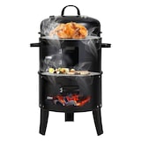 thumbnail of WellHome - Ahumador BBQ de Ø40x78cm con 2 parrillas y termómetro