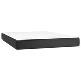 thumbnail of vidaXL Boxspringbett mit Matratze & LED Schwarz 140x190 cm Kunstleder