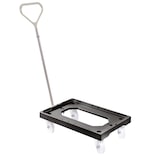 thumbnail of GILAC Socle rouleur 4 roues pivotantes - chape acier - - L - Noir G170141