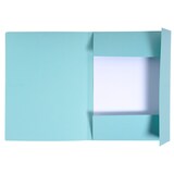 thumbnail of Exacompta 448006E 100x Aktenmappe mit Beschriftungsfeld und 3 Klappen, aus Karton 280g Forever, für Format DIN A4 - Hellblau