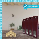 thumbnail of 20 Mini Glasflaschen 40 ml mit Roten Boxen, Ideal für Hochzeit, Whisky, Rum, Soßen, Stilvolle Gastgeschenke