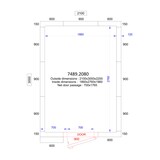 thumbnail of Chambre froide positive avec groupe 2100x3000x2200 - Combisteel