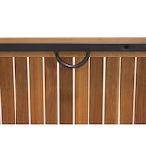 thumbnail of METRO PROFESSIONAL Gastro Stehtisch Lynx, Alu/Eukalyptus, 142 x 70 cm, rechteckig, schwarz