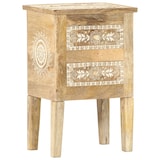 thumbnail of Mesita de noche pintada a mano madera maciza mango 40x30x60 cm