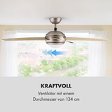 thumbnail of Bolero 2-in-1-Deckenventilator Leuchte 55W 10212m³/h Fernbedienung Ahorn 134