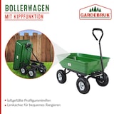 thumbnail of GARDEBRUK® Transportwagen mit Kippfunktion 300kg Belastbar Luftbereift 75L Lenkachse Gartenkarre Bollerwagen Handwagen