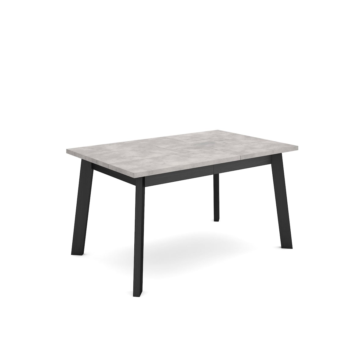 Eettafel, Keuken, eetkamer, tafel , 140x90x75cm, Voor 6 personen, Houten poten, Moderne stijl, Cement - 400_19