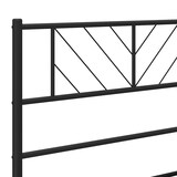 thumbnail of vidaXL Bedframe met hoofd- en voeteneinde metaal zwart 193x203 cm