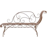 thumbnail of CLP Banc de jardin Karma Métal HBT: 78x156x46 cm Marron antique
