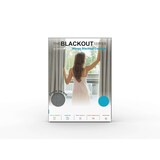 thumbnail of Larson - Luxe geweven blackout gordijn - met ringen - 1.5m x 2.5m - Donkergrijs