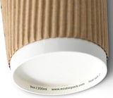 thumbnail of BIOZOYG 500 Stück Riffelbecher 200ml / 8oz Kaffee To Go Pappbecher, Braune Einwegbecher, Nachhaltig, Biologisch Abbaubar, Einwegbecher