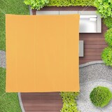 thumbnail of Relaxdays Sonnensegel Quadrat, 5x5 m, wasserabweisend, UV-beständig, mit Spannseilen, Terrasse, Balkon, Segeltuch, gelb